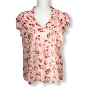 💞Flirty floral Elle pink blouse